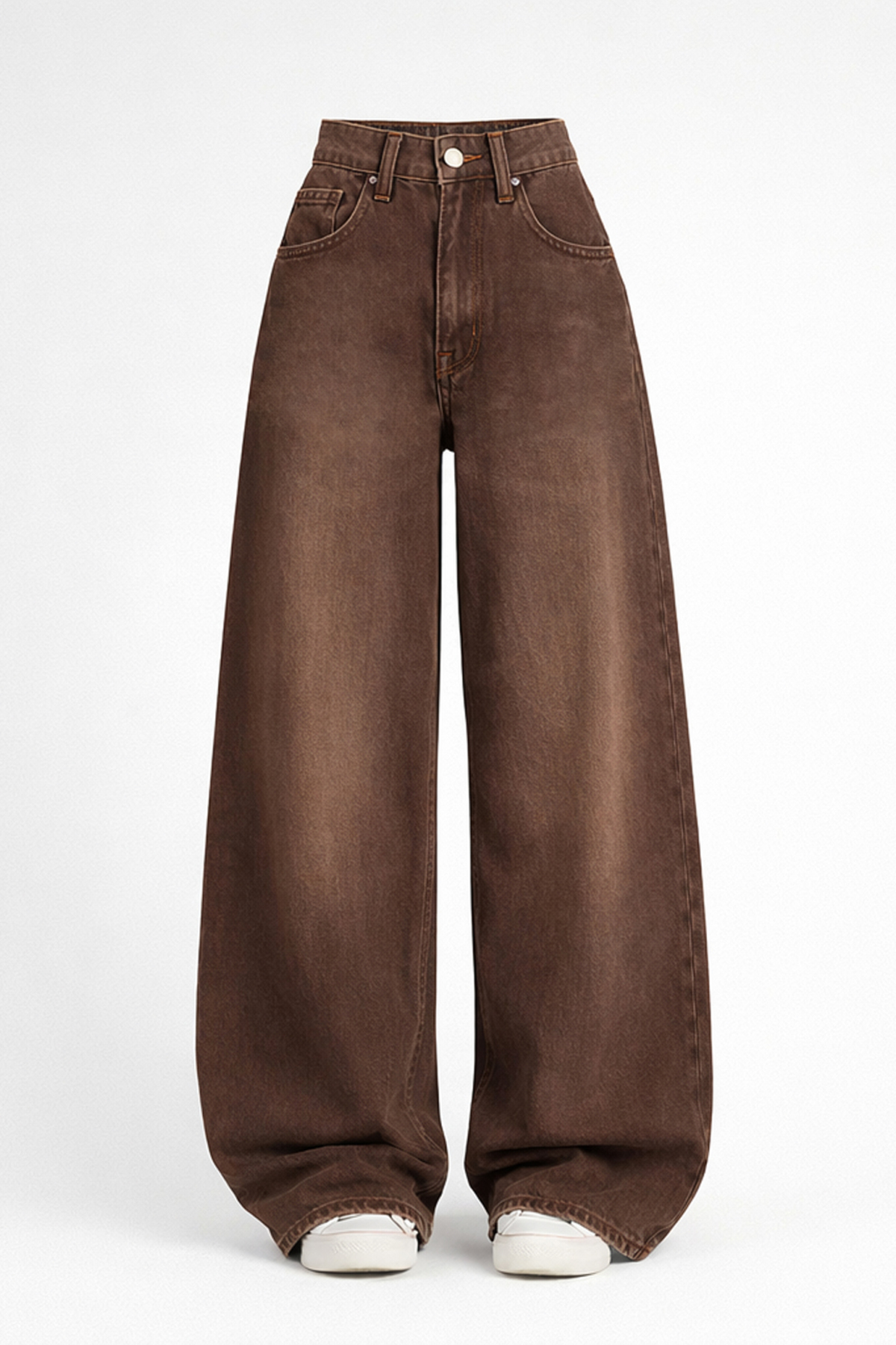 Unisex Baggy Bol Paça Jean Pantolon