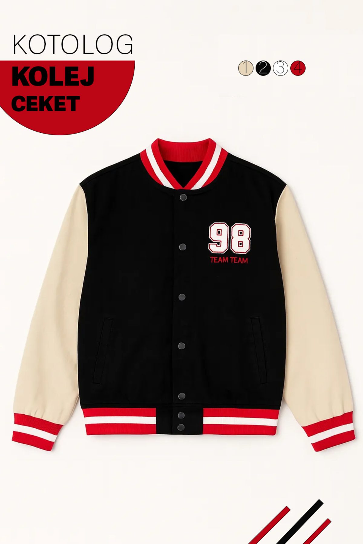 Unisex Y2k Genç Kolej Ceket