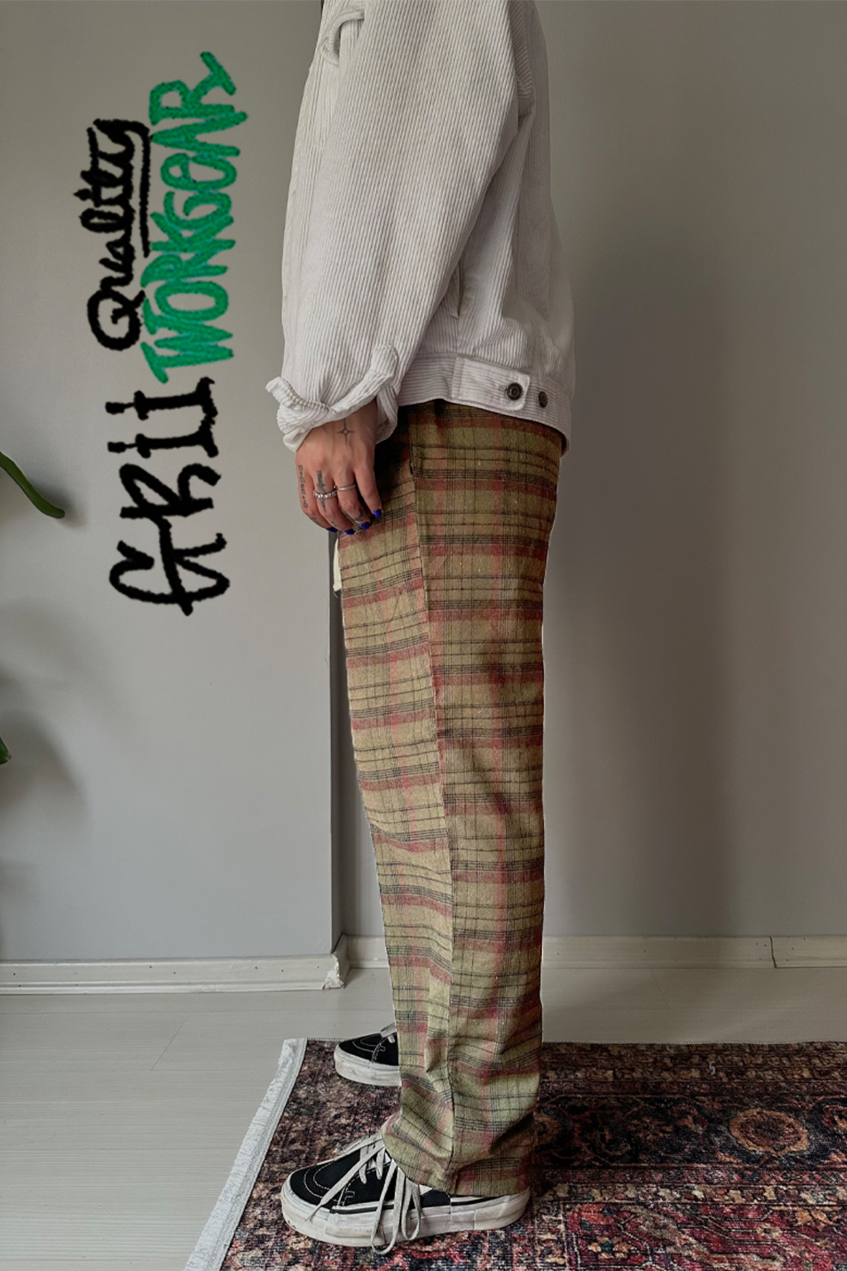 Unisex Boru Paça Pamuklu Baggy Eşofman Alt