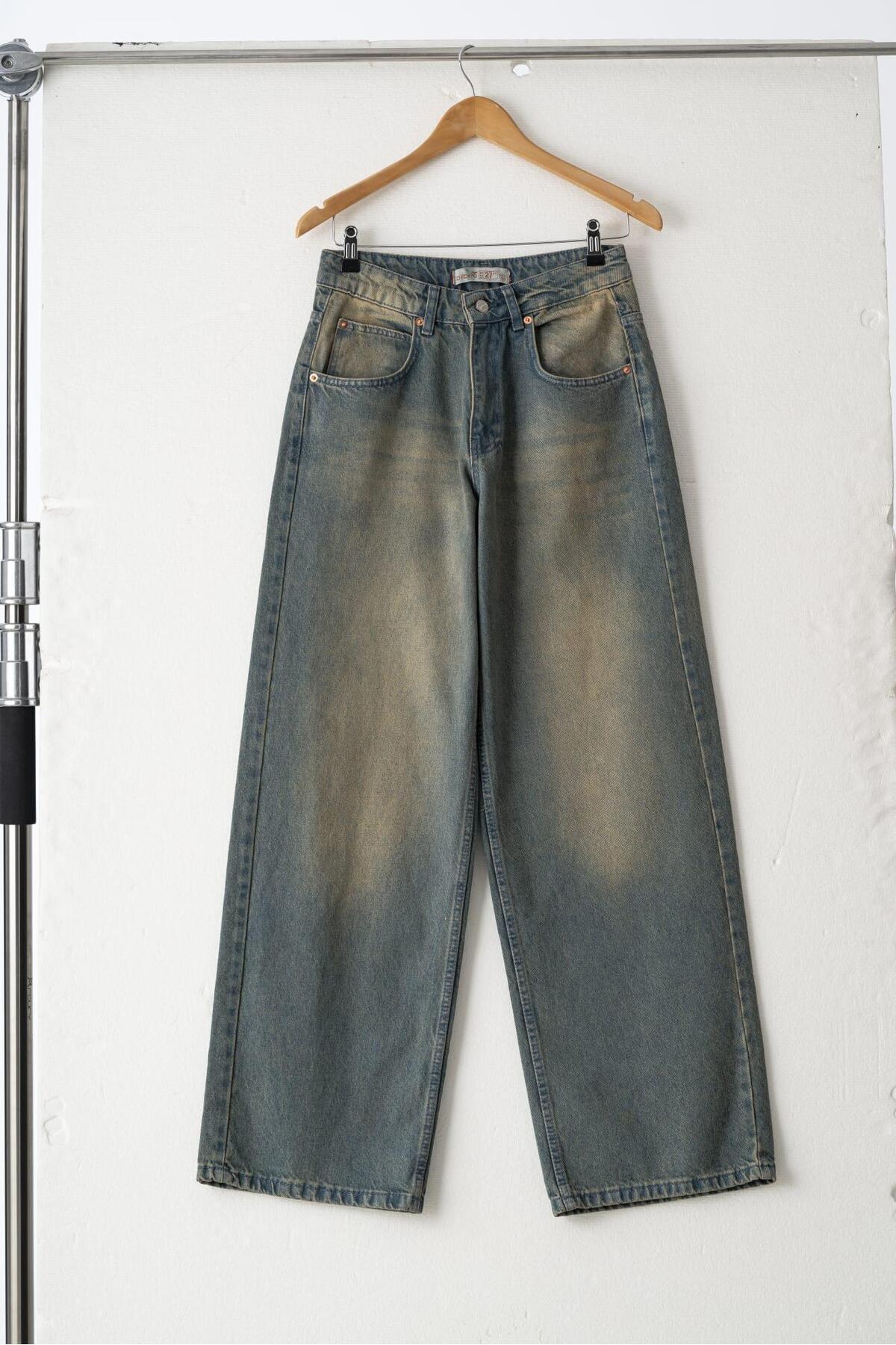 Vintage Yıkama Extra Baggy Jean Bol